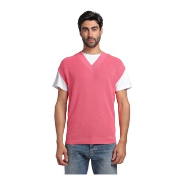Ribbed V-neck Sweater