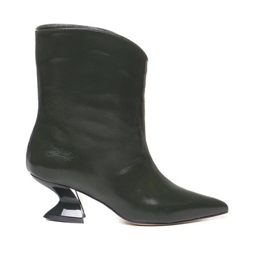 Green Leather Boots