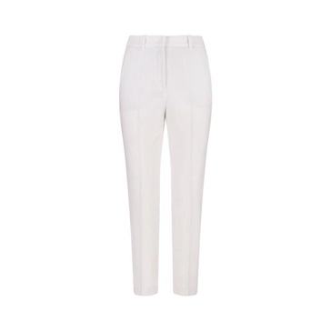 White Tailored Wool Trousers