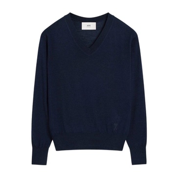 Navy Blue V-Neck Sweater