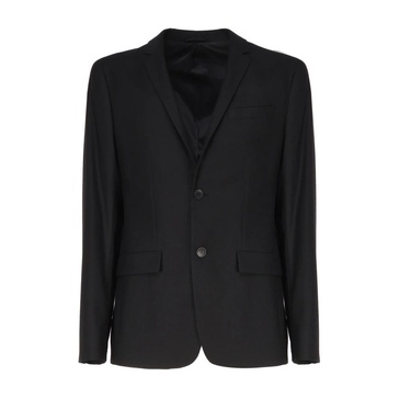 Black Cotton Elastan Jacket