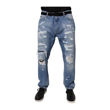 Blue Tattered Denim Jeans