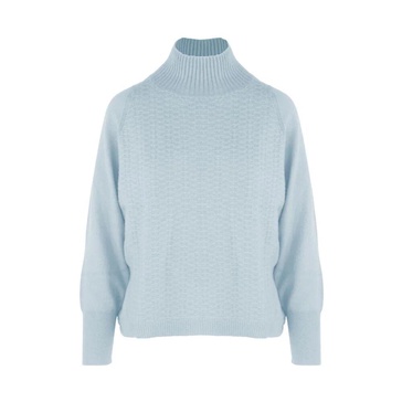 Cashmere Turtleneck Sweater with Embroidery