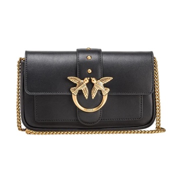 Black Leather Crossbody Bag
