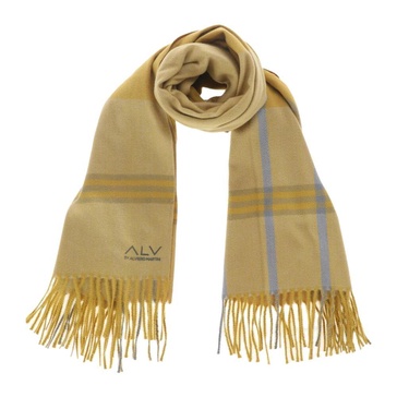 Printed Polyester Scarf Yellow Fall/Winter