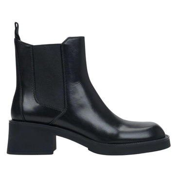 Black Leather Chelsea Boots