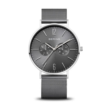 Men's Watch Classic Stainless Steel Milanese Band Grey 14240-308
