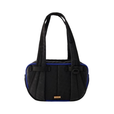 Black Leather Bowling Bag
