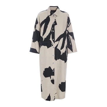 Shadow Blossom Shirt Dress