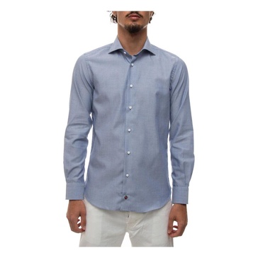 Micro Print Dress Neck Shirt