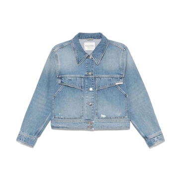 Clear Blue Buttoned Coat