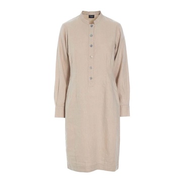 Simple Linen Dress Dusty Quartz