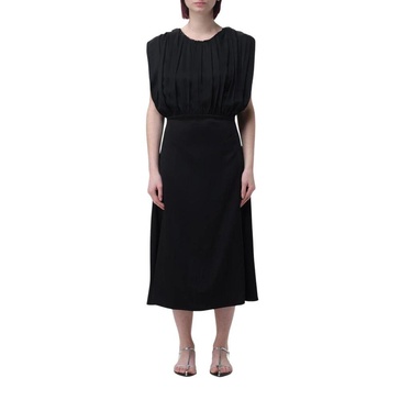 Lime Pleated Midi Dress
