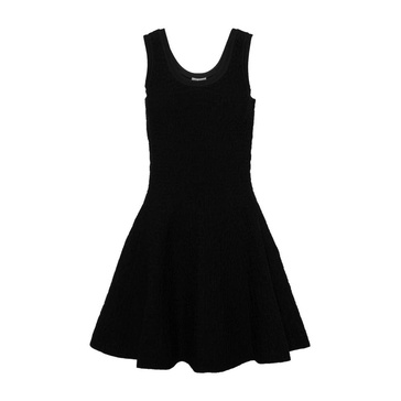 Croco Mini Dress Sleeveless Side Zip