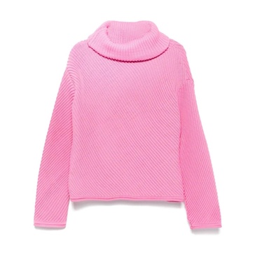 Fuchsia Ribbed Knit Sweater