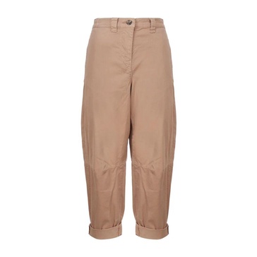 Carrot-Fit Cropped Trousers
