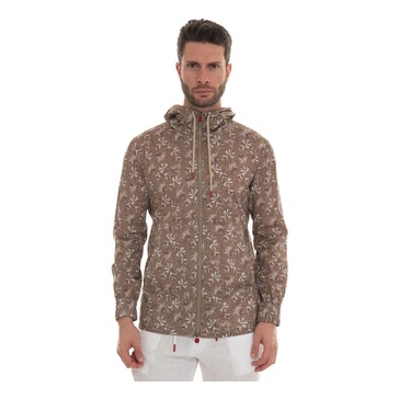 Floral Zip Hooded Sweatshirt