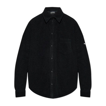 Padded shirt in oversize style