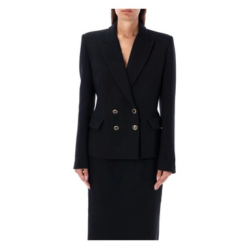 Black Double Breasted Blazer Jacket