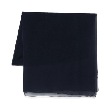 Blue Scarf with Internal Logo Patch