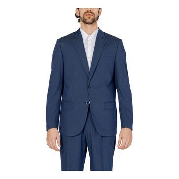 Blue Buttoned Blazer for Men