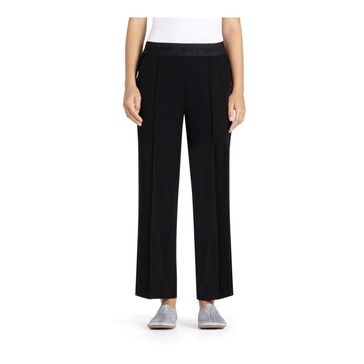 Wide Fit Culotte Pants with Elastic Waist