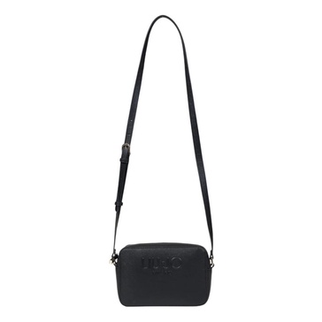 Black Plain Polyurethane Shoulder Bag