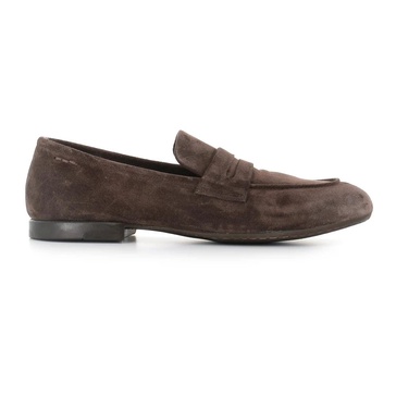 Dark Brown Suede Loafer Shoe