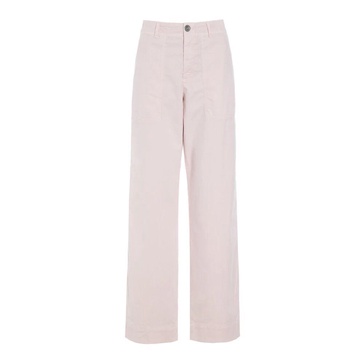 Pale Pink Classic Straight Leg Trousers