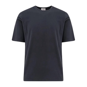 Embroidered Cotton T-shirt with Logo