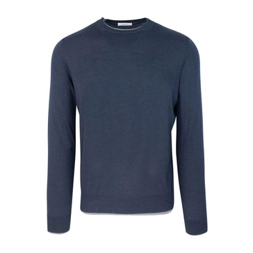 Blue Crew Neck Sweater