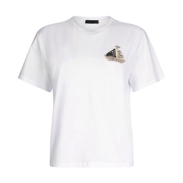 Rhinestone Crew Neck T-shirt