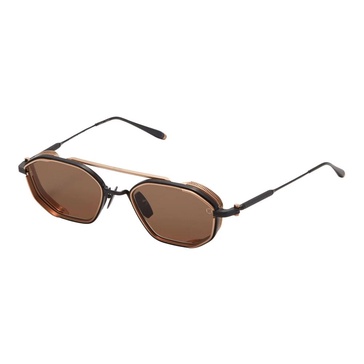 Eris-two Octagonal Sunglasses Black/White Gold