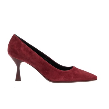Bordeaux Suede Pump Elegant Design