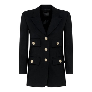 Black Jacket with Button Closure