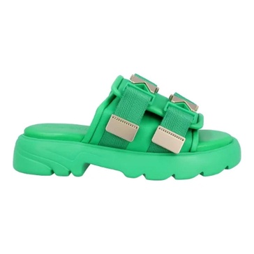 Bottega Veneta Flash rubber and canvas sandals