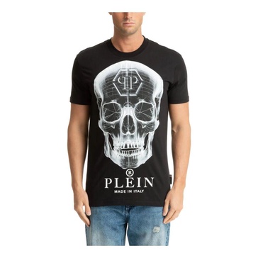 Skull Pattern Logo Tee Shirt