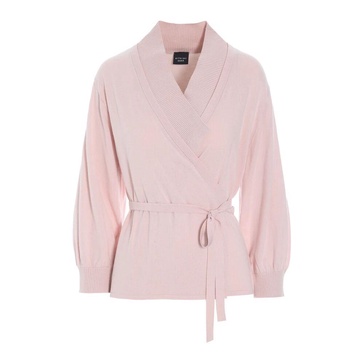 Pale Pink Wrap Blouse Bloom