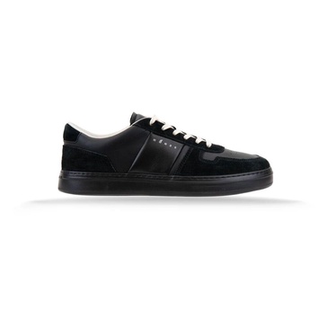 Leather Lace-Up Sneakers