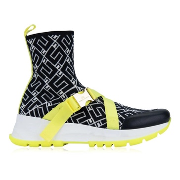 High Top Women's Sneakers with Logo Detail