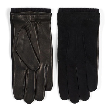 Suede and Lamb Nappa Leather Gloves