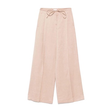 Beige Skirt with Drawstring Waist