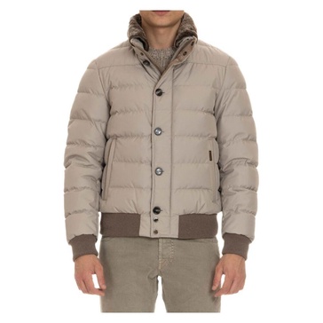 Beige Bomber Jacket Audenio-GF
