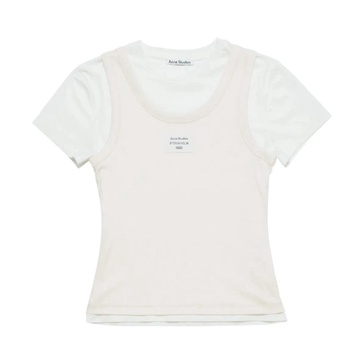 Double-layered Cotton T-shirt with Print