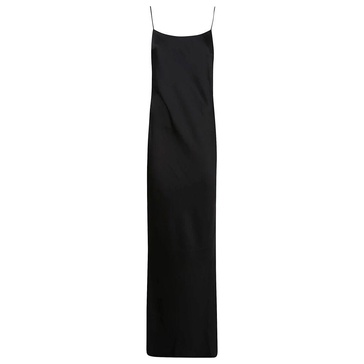 Elegant Black Dress with Open Back