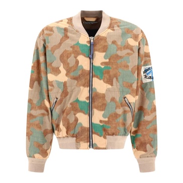 Acne Studios Bomber Jacket With Camouflage Print
