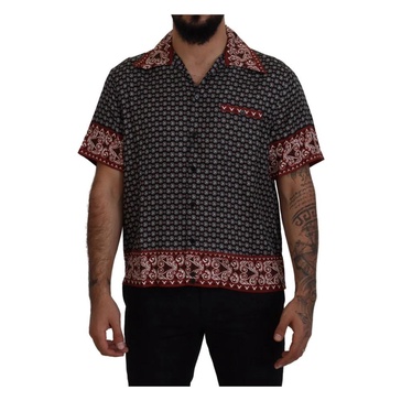 Multicolor Patterned Silk Casual Shirt