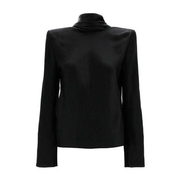 Black Back Neckline Top