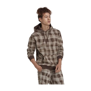 Hooded Patterned Sweatshirt