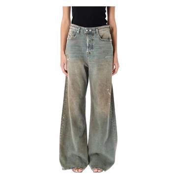 Beige Washed Jeans SS25